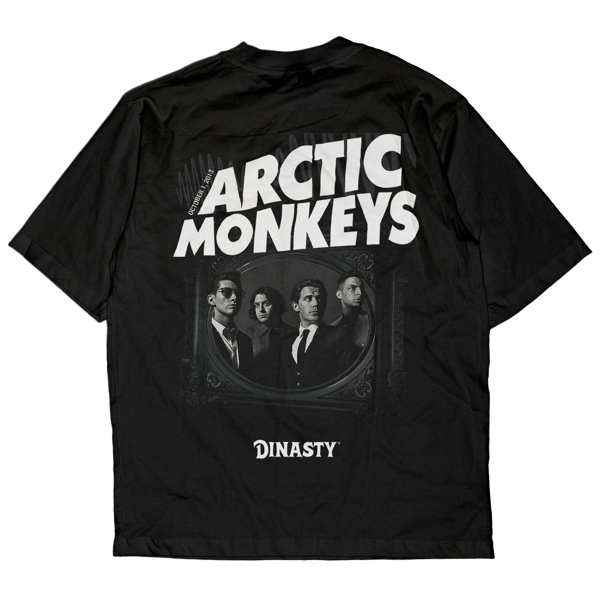 Playera Casual Oversize Cuello Redondo Pantera Arctic Monkeys