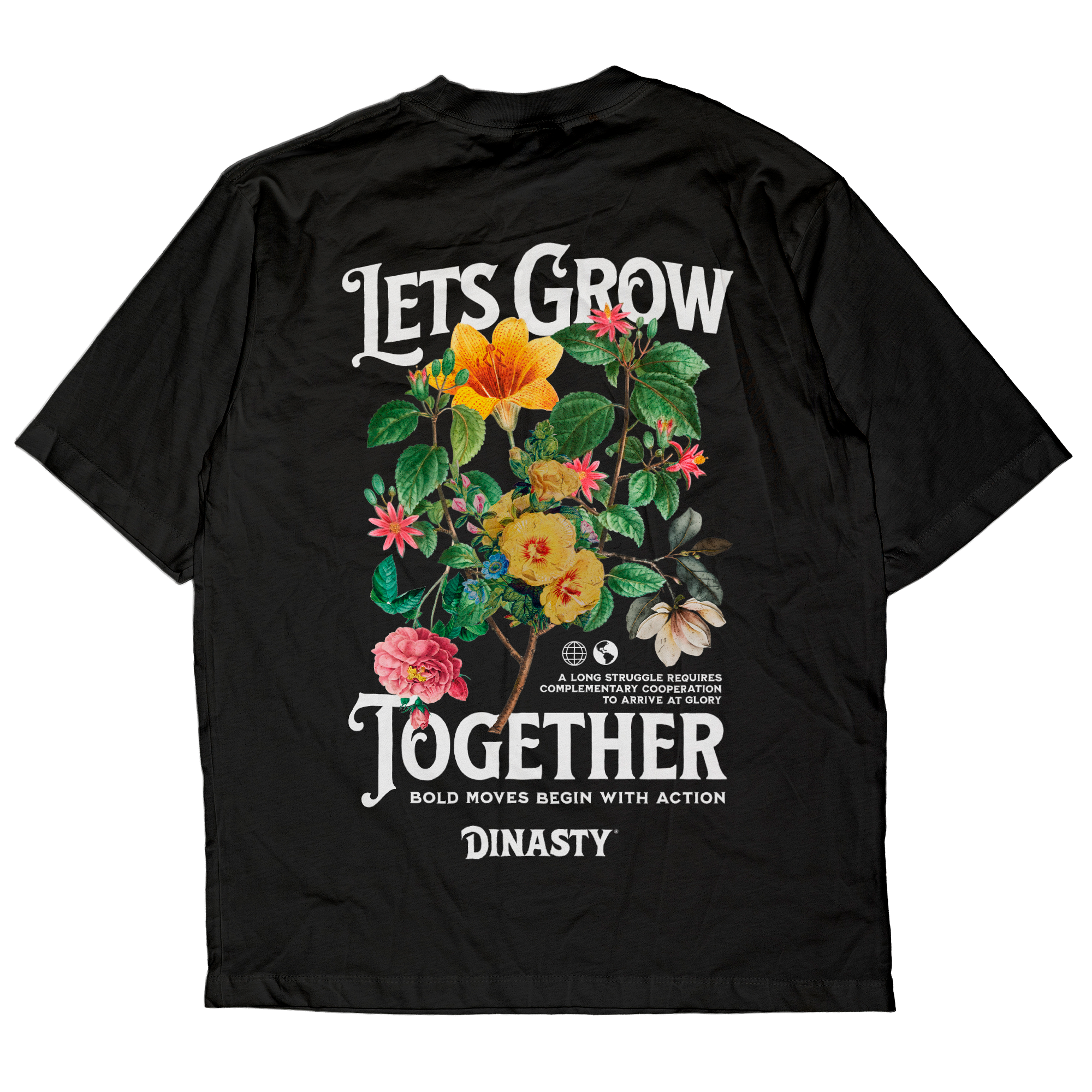 Playera Lets Grow Together Protect Your Peace
