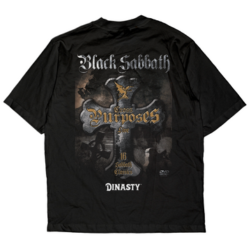 Playera Casual Oversize Cuello Redondo Black Sabbath
