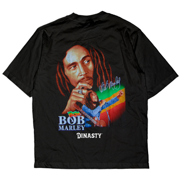 Playera Casual Oversize Cuello Redondo Bob Marley