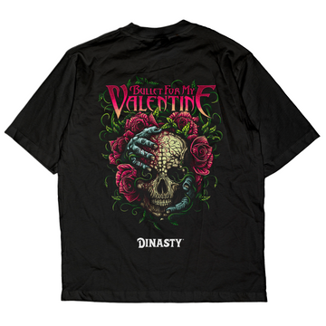 Playera Casual Oversize Cuello Redondo Bullet For My Valentine