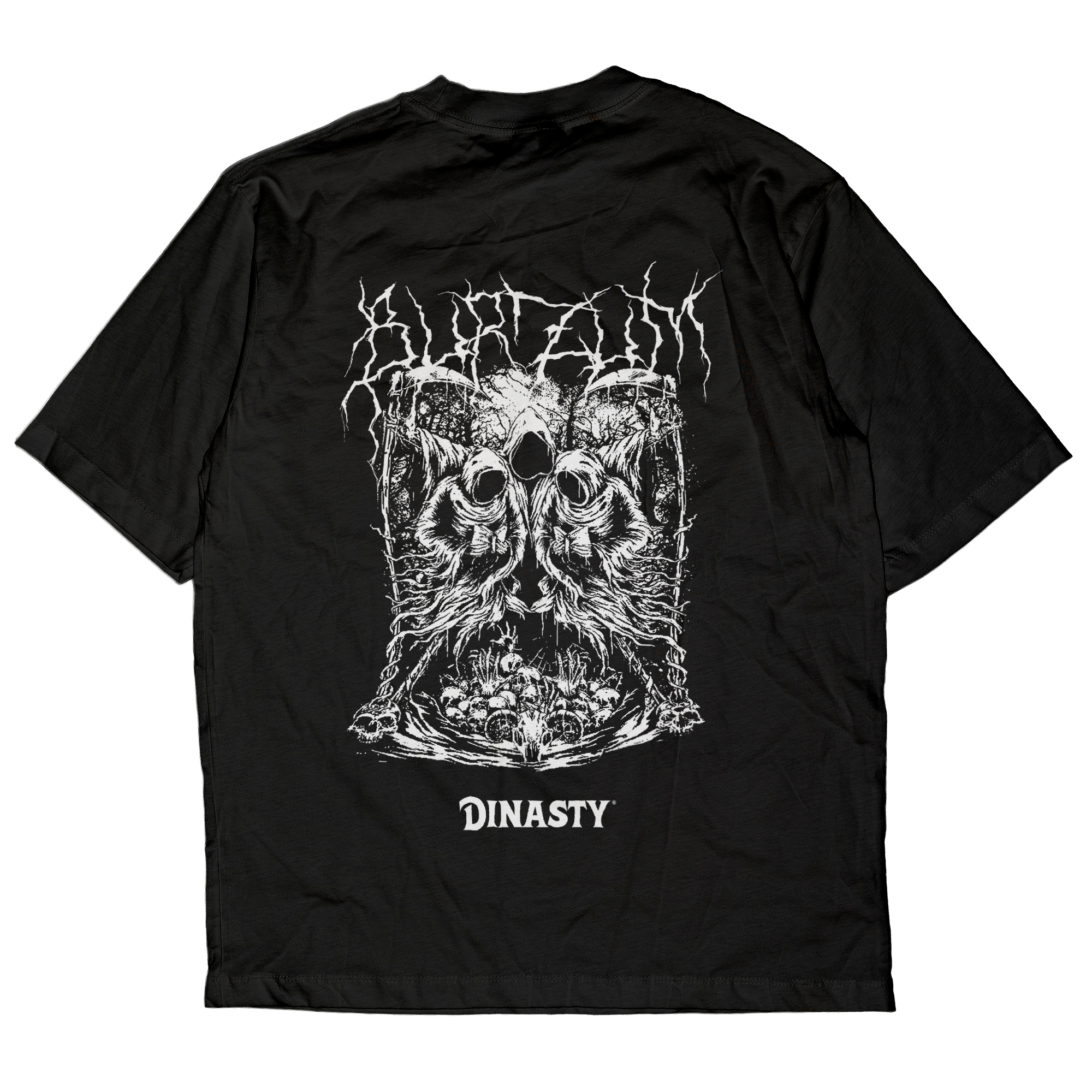 Playera Casual Oversize Cuello Redondo Burzum