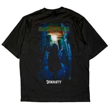 Playera Casual Oversize Cuello Redondo Iron Maiden