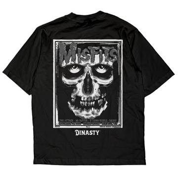 Playera Casual Oversize Cuello Redondo Misfits