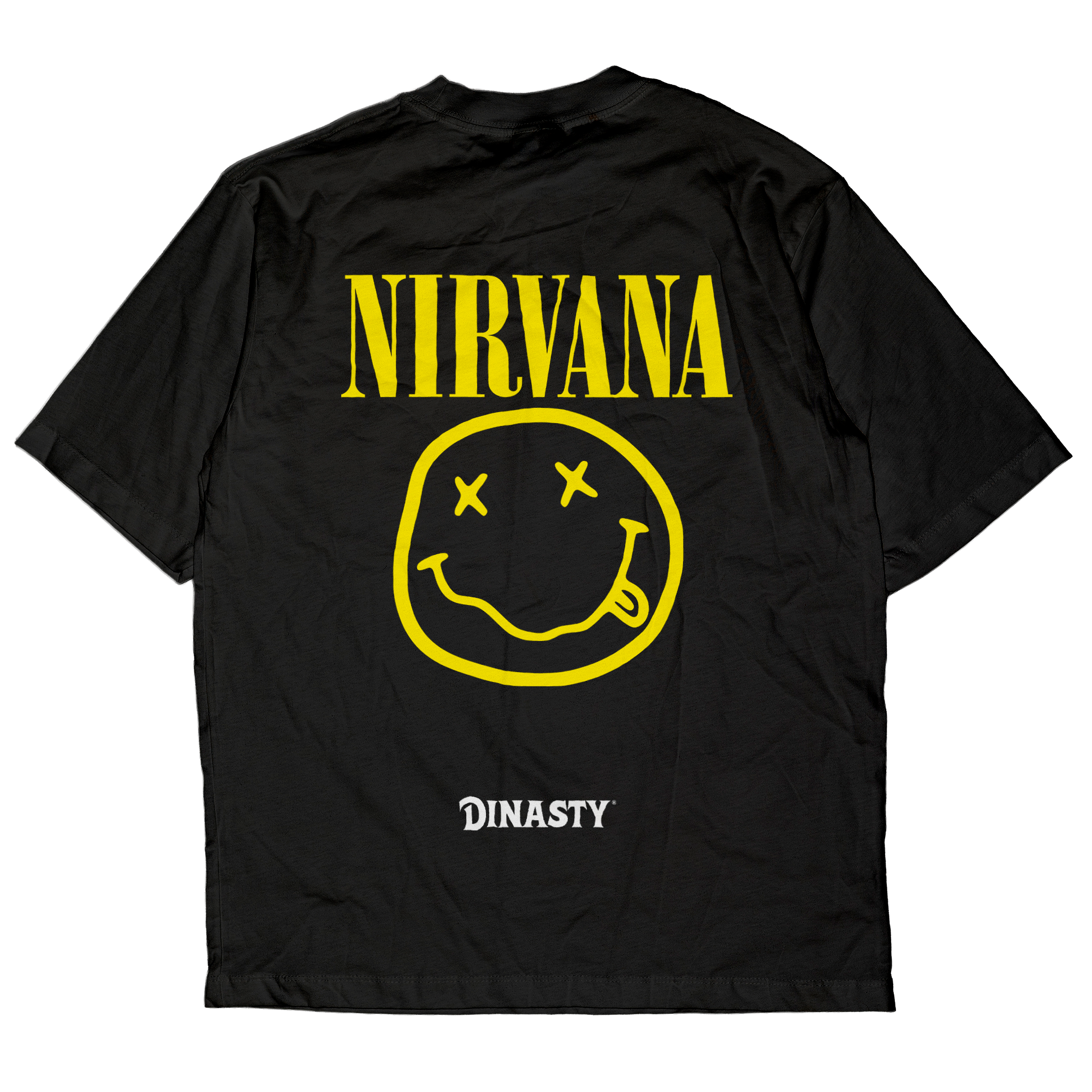 Playera Casual Oversize Cuello Redondo Nirvana