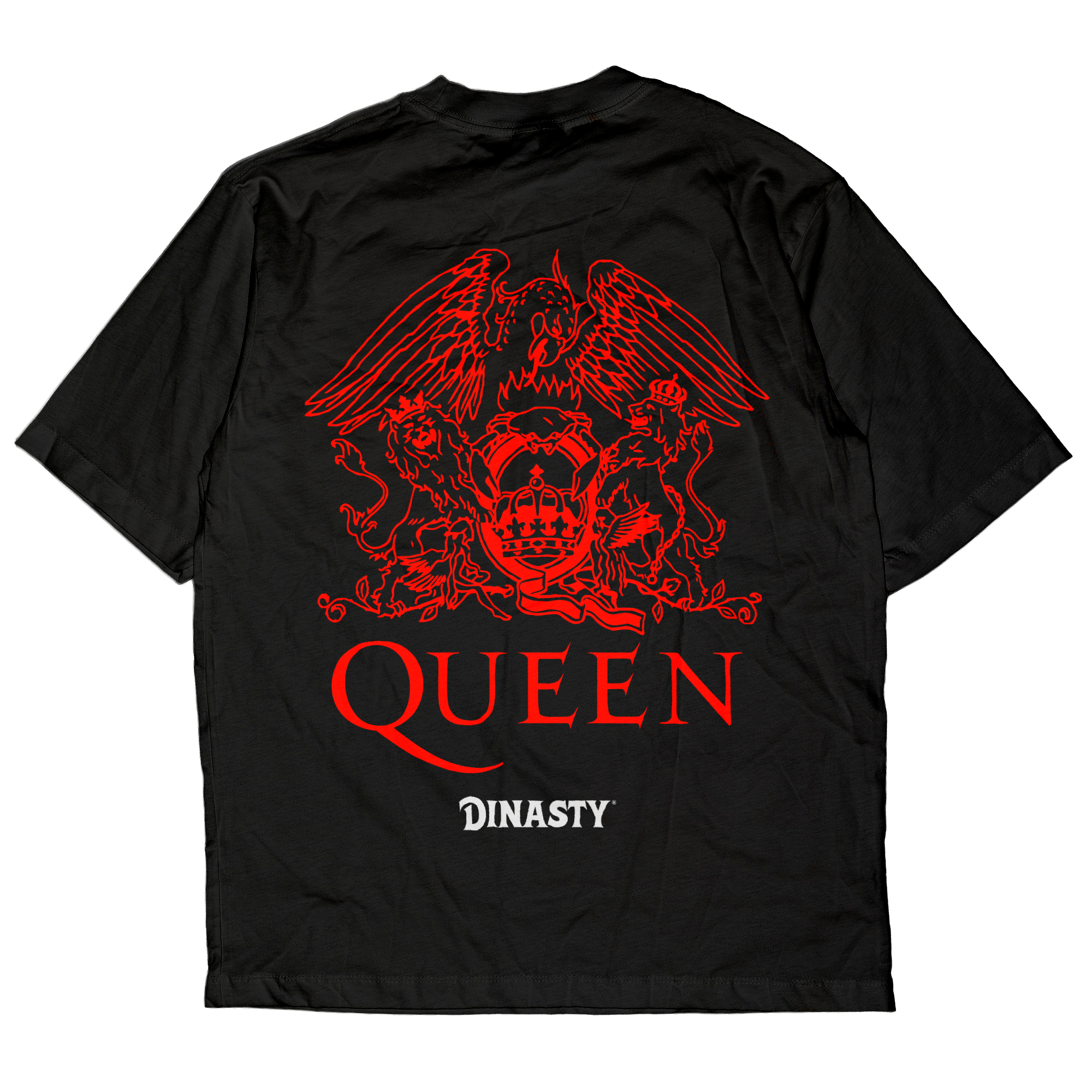 Playera Casual Oversize Cuello Redondo Queen