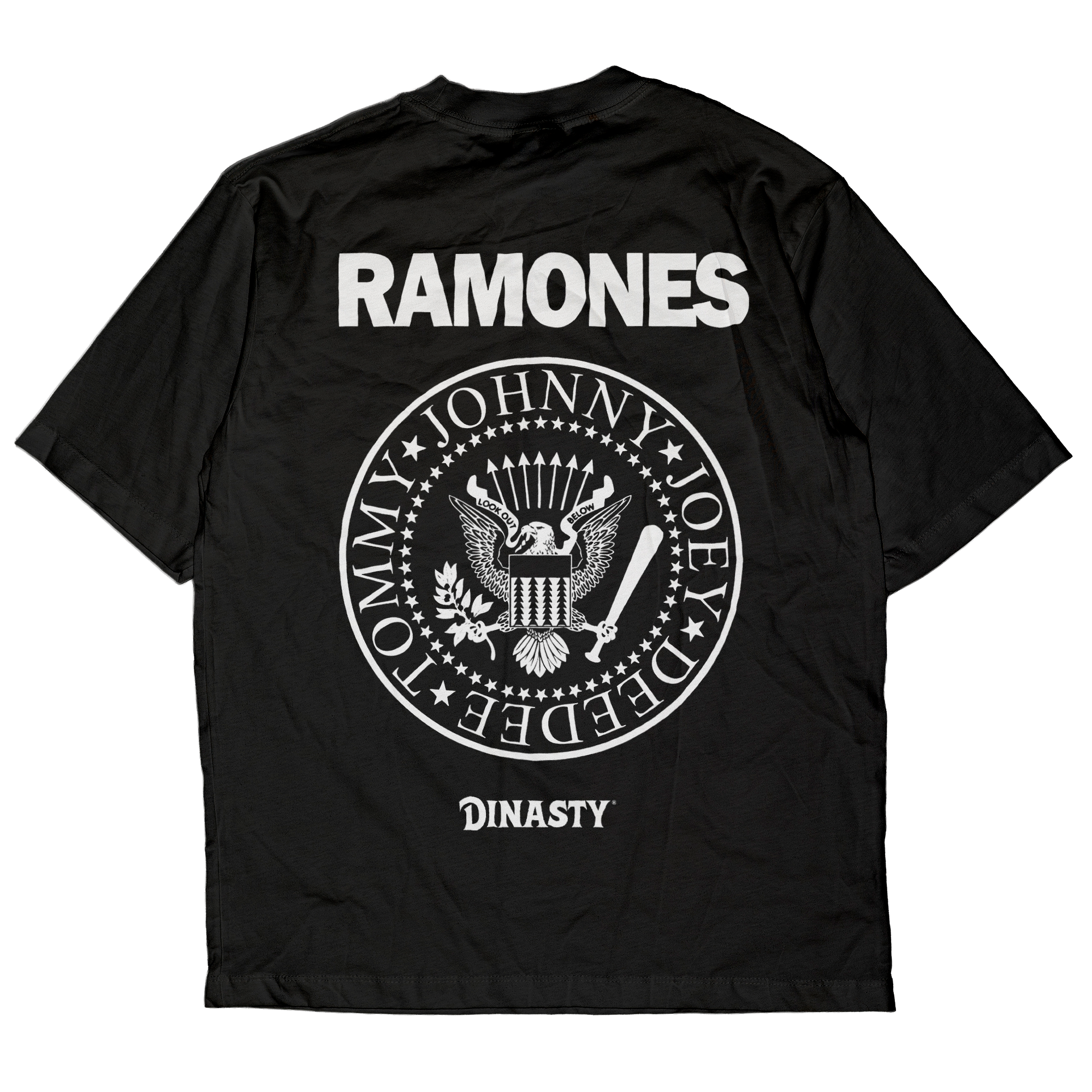 Playera Casual Oversize Cuello Redondo Ramones