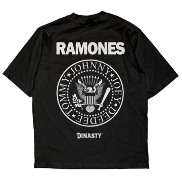 Playera Casual Oversize Cuello Redondo Ramones