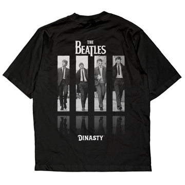 Playera Casual Oversize Cuello Redondo The Beatles