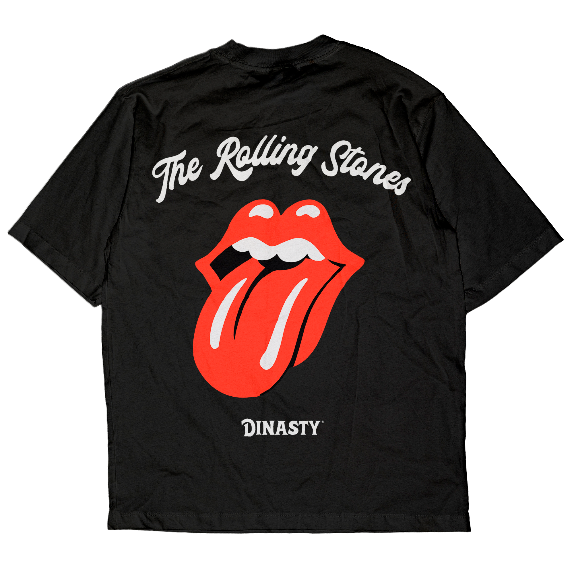 Playera Casual Oversize Cuello Redondo The Rolling Stones