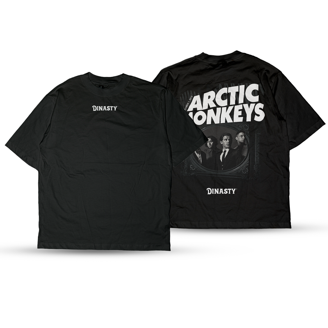 Playera Casual Oversize Cuello Redondo Pantera Arctic Monkeys