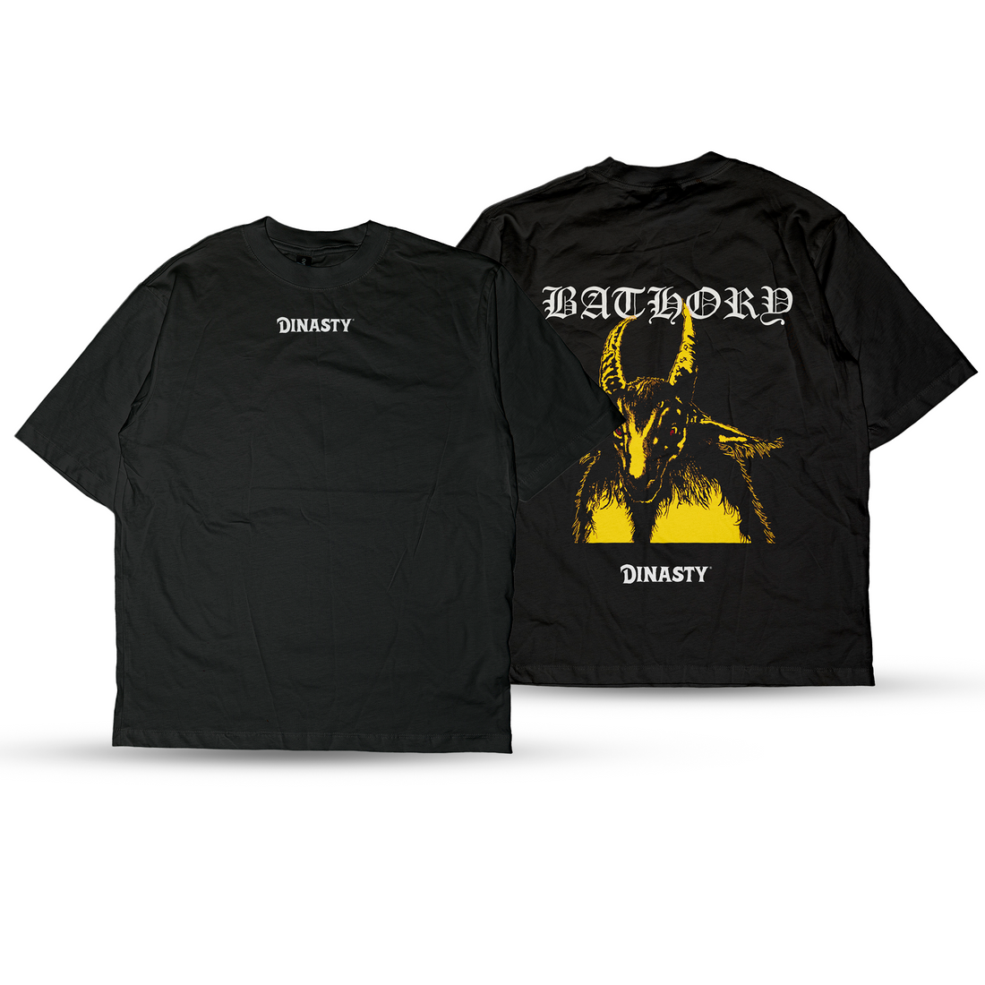 Playera Casual Oversize Cuello Redondo Bathory