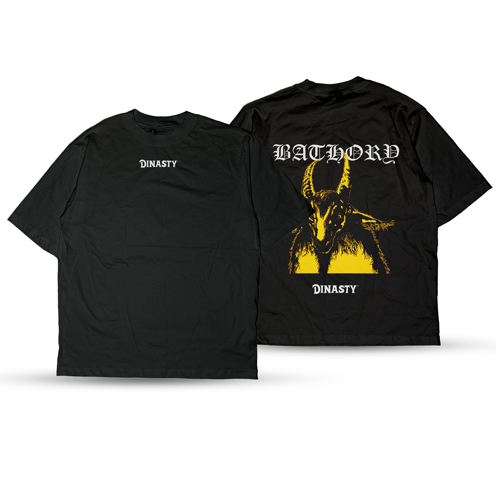 Playera Casual Oversize Cuello Redondo Bathory