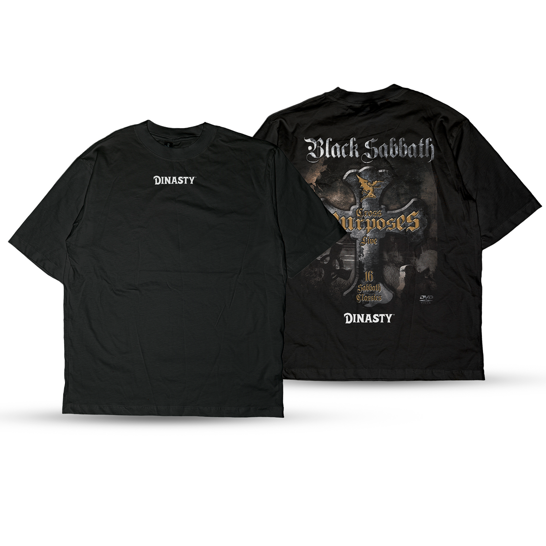 Playera Casual Oversize Cuello Redondo Black Sabbath