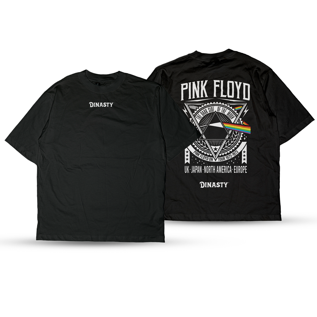 Playera Casual Oversize Cuello Redondo Pink Floyd