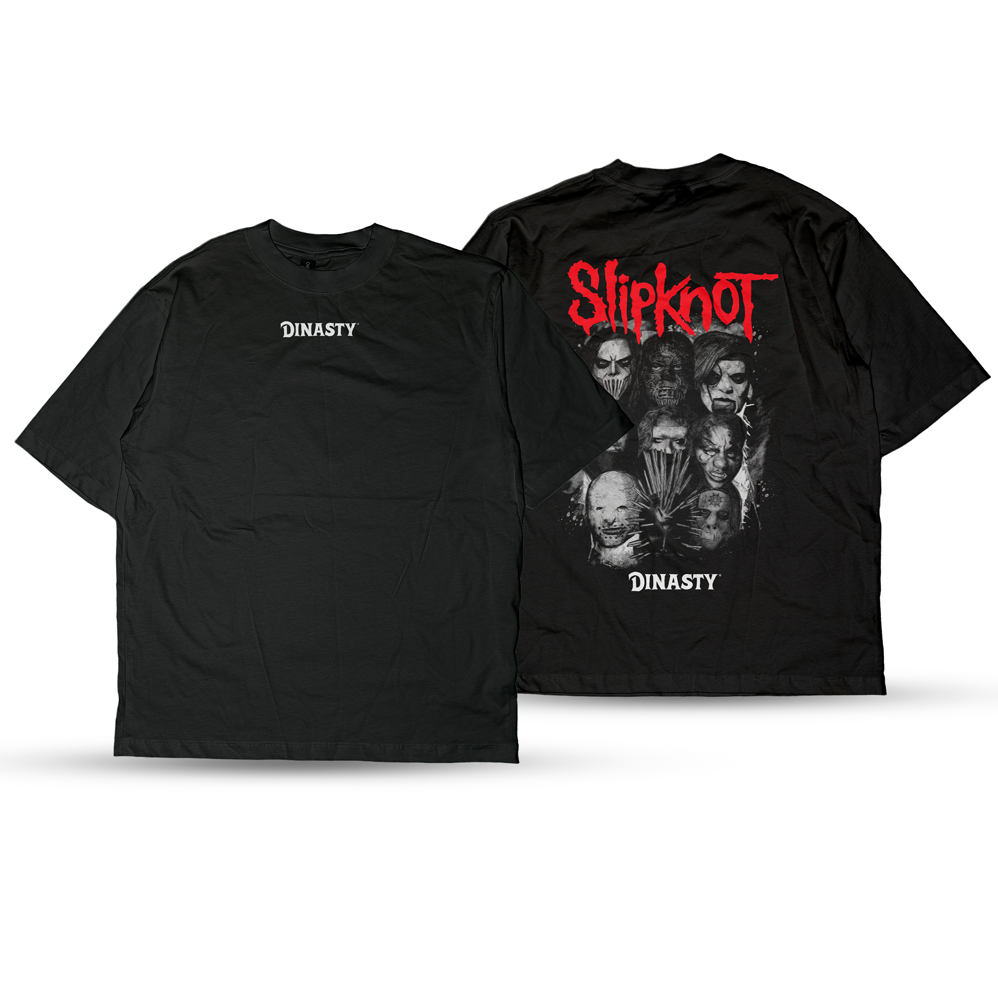 Playera Casual Oversize Cuello Redondo Slipknot