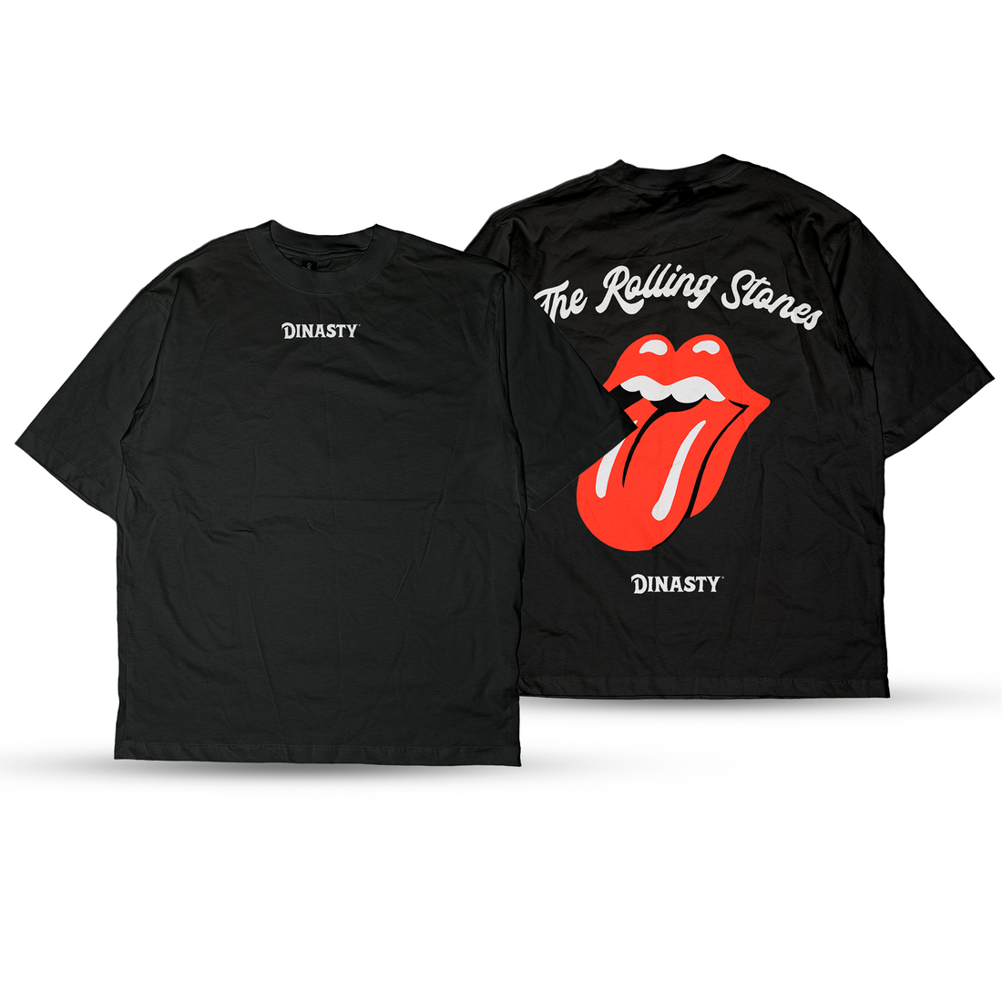 Playera Casual Oversize Cuello Redondo The Rolling Stones