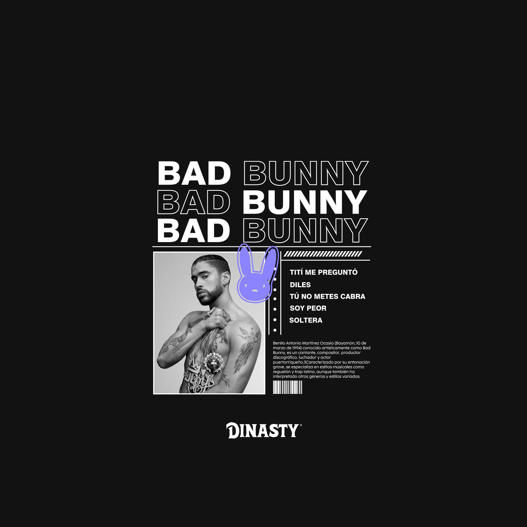 Playera Casual Conejito Malo Debi Tirar Más Fotos