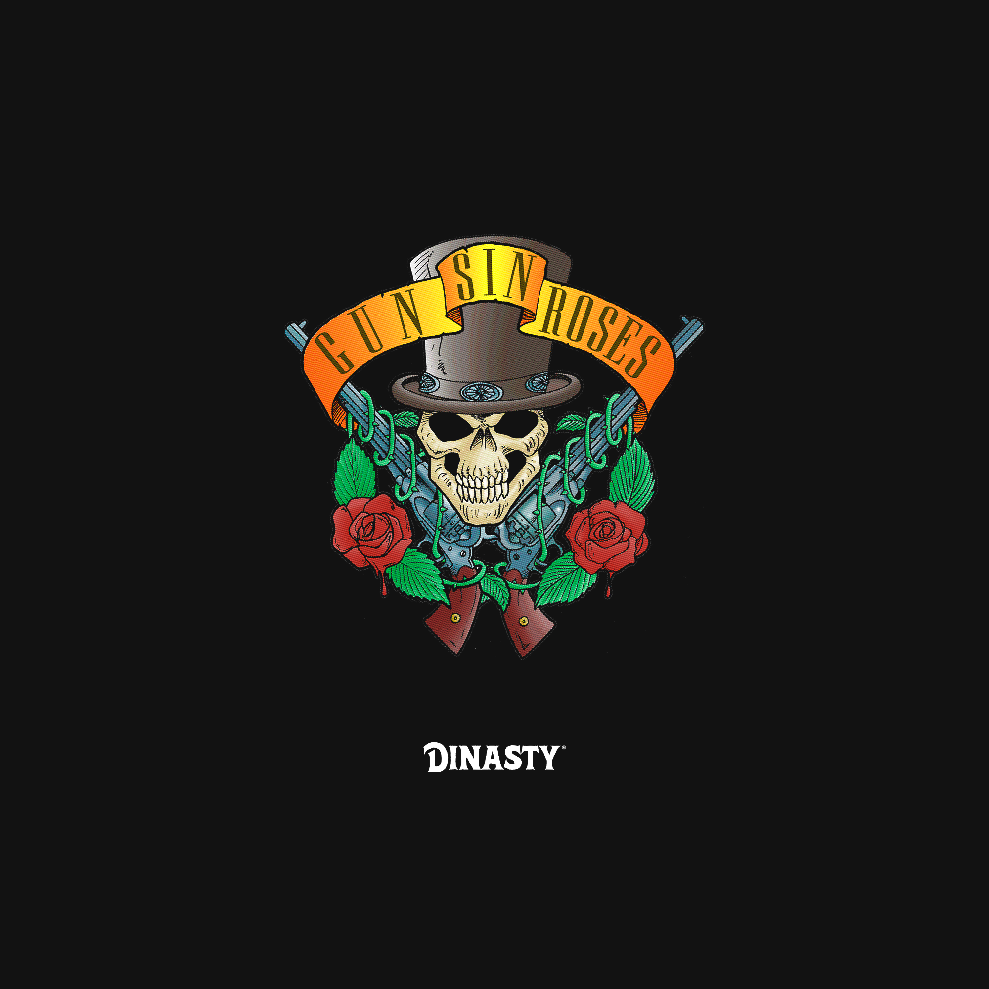 Playera Casual Oversize Cuello RedondoGuns N Roses