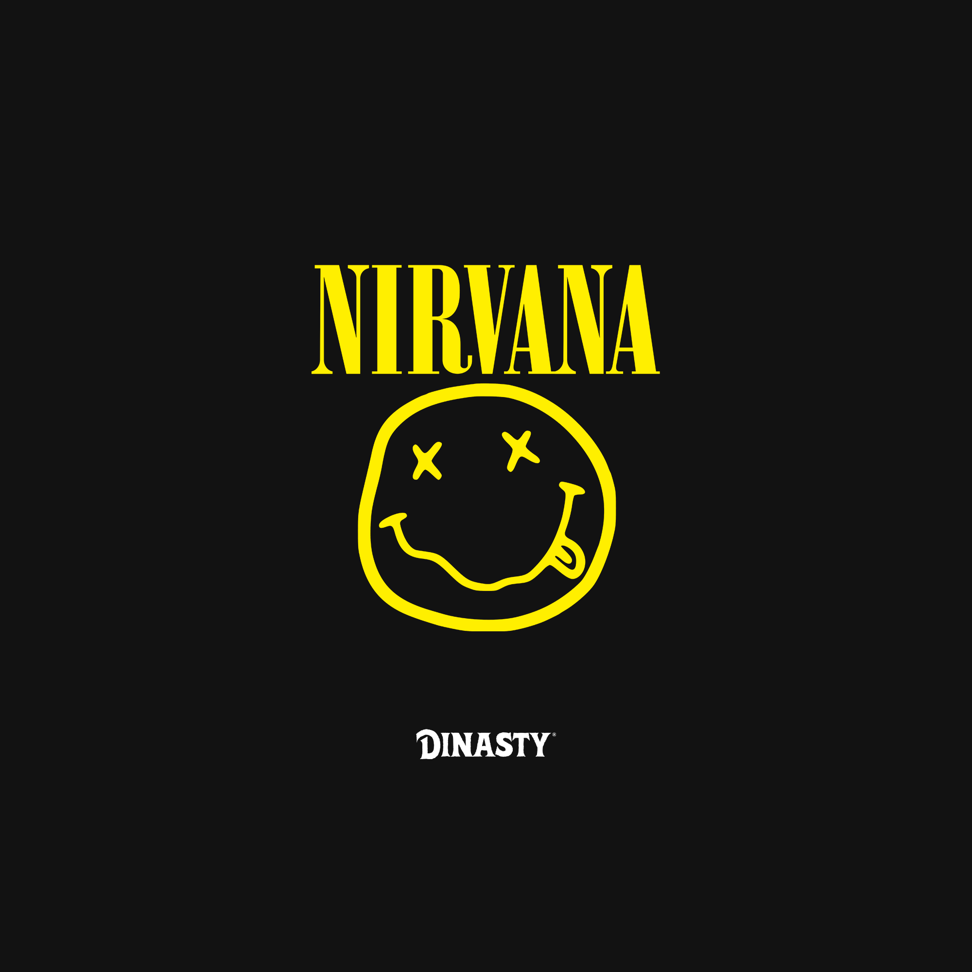 Playera Casual Oversize Cuello Redondo Nirvana