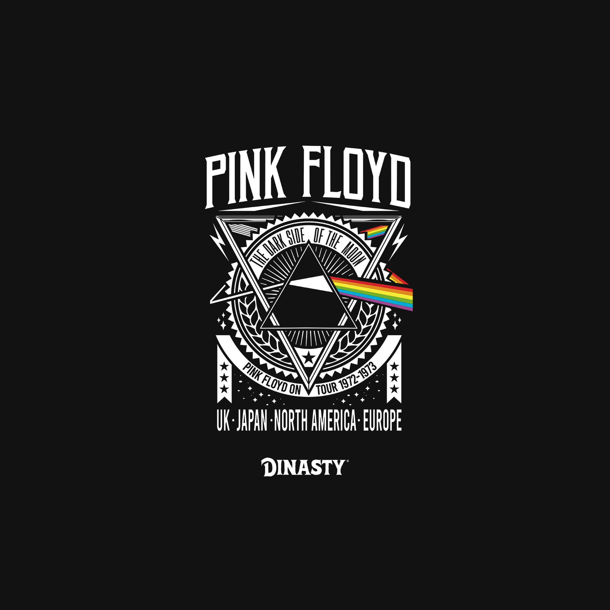 Playera Casual Oversize Cuello Redondo Pink Floyd