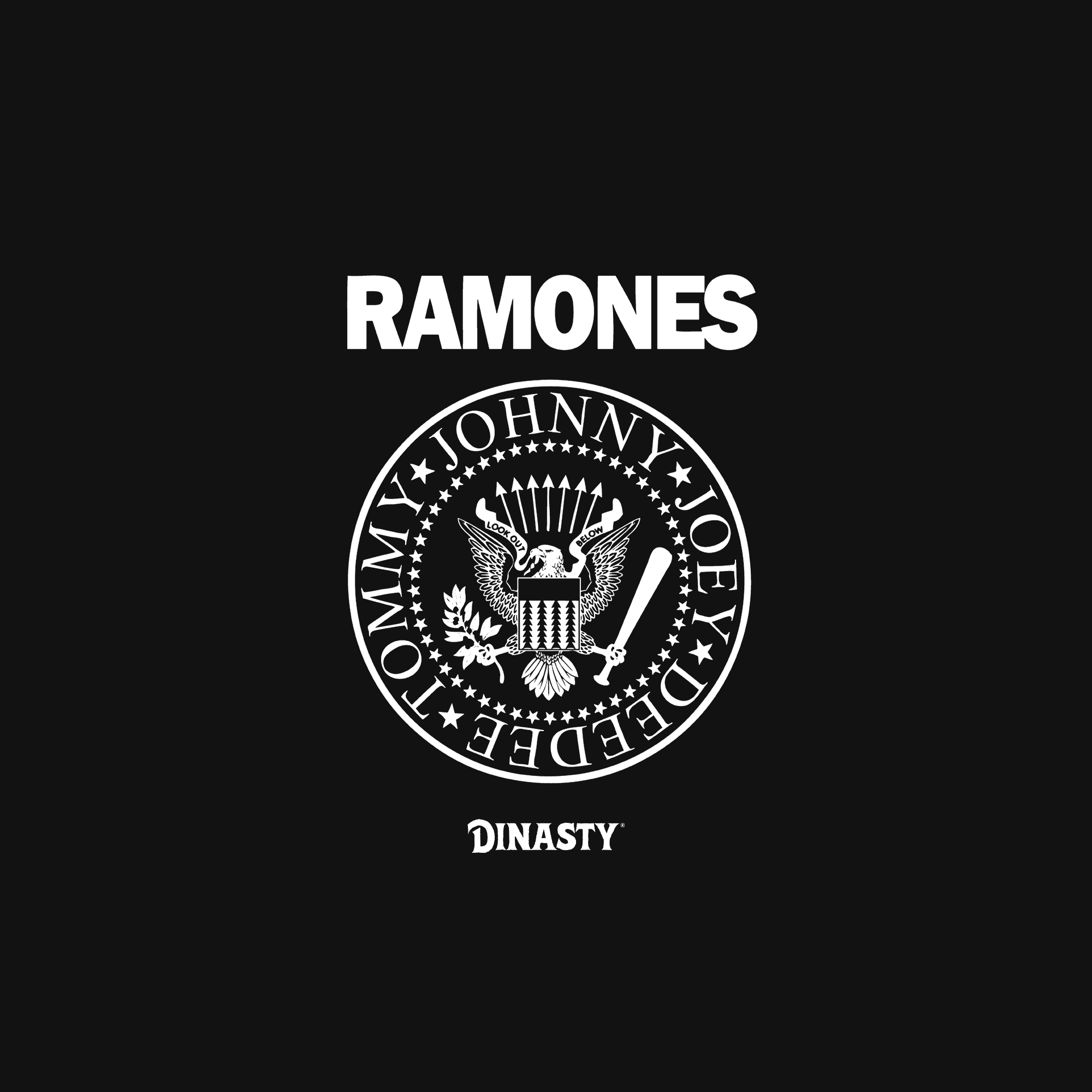 Playera Casual Oversize Cuello Redondo Ramones