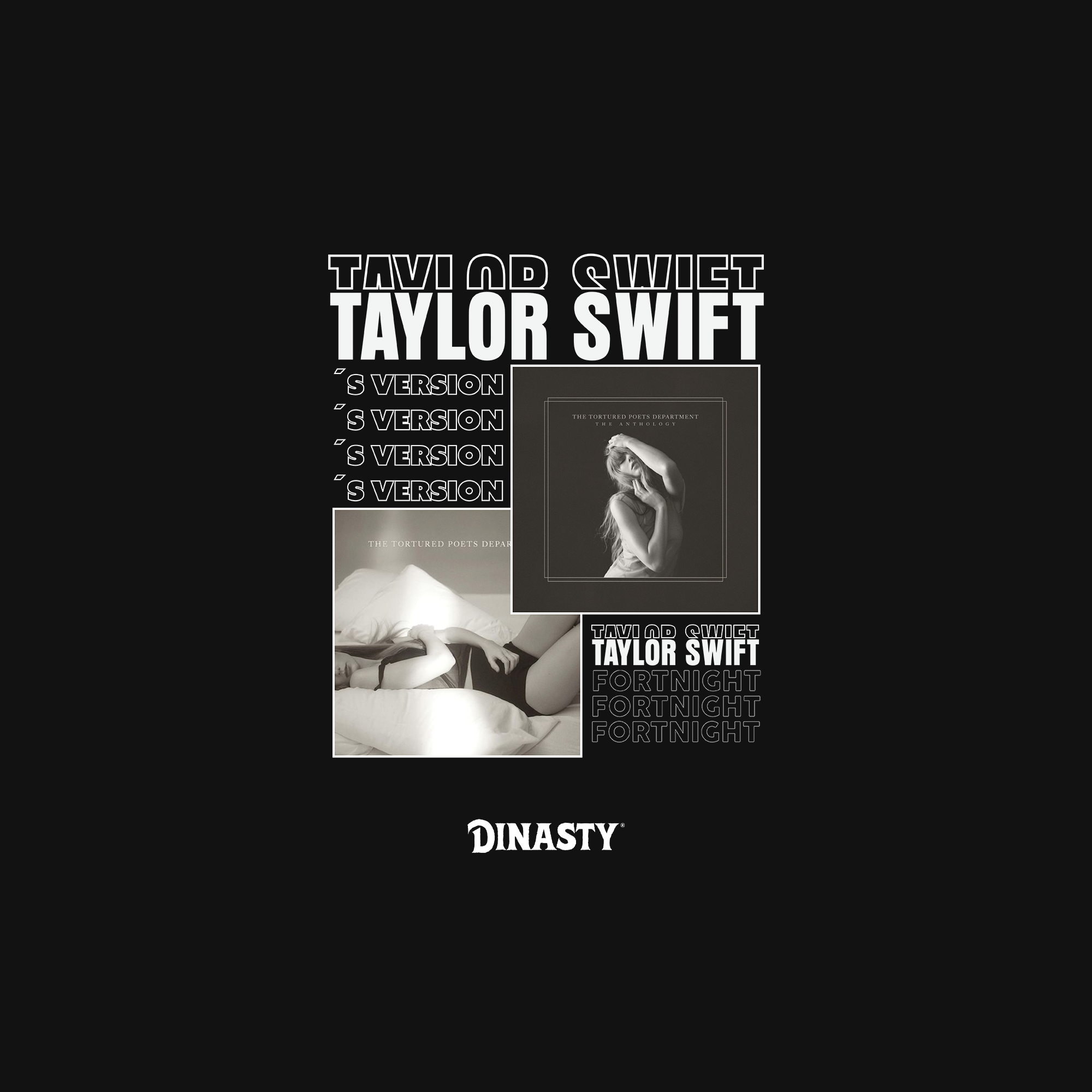 Playera Casual Oversize Cuello Redondo Taylor Swift