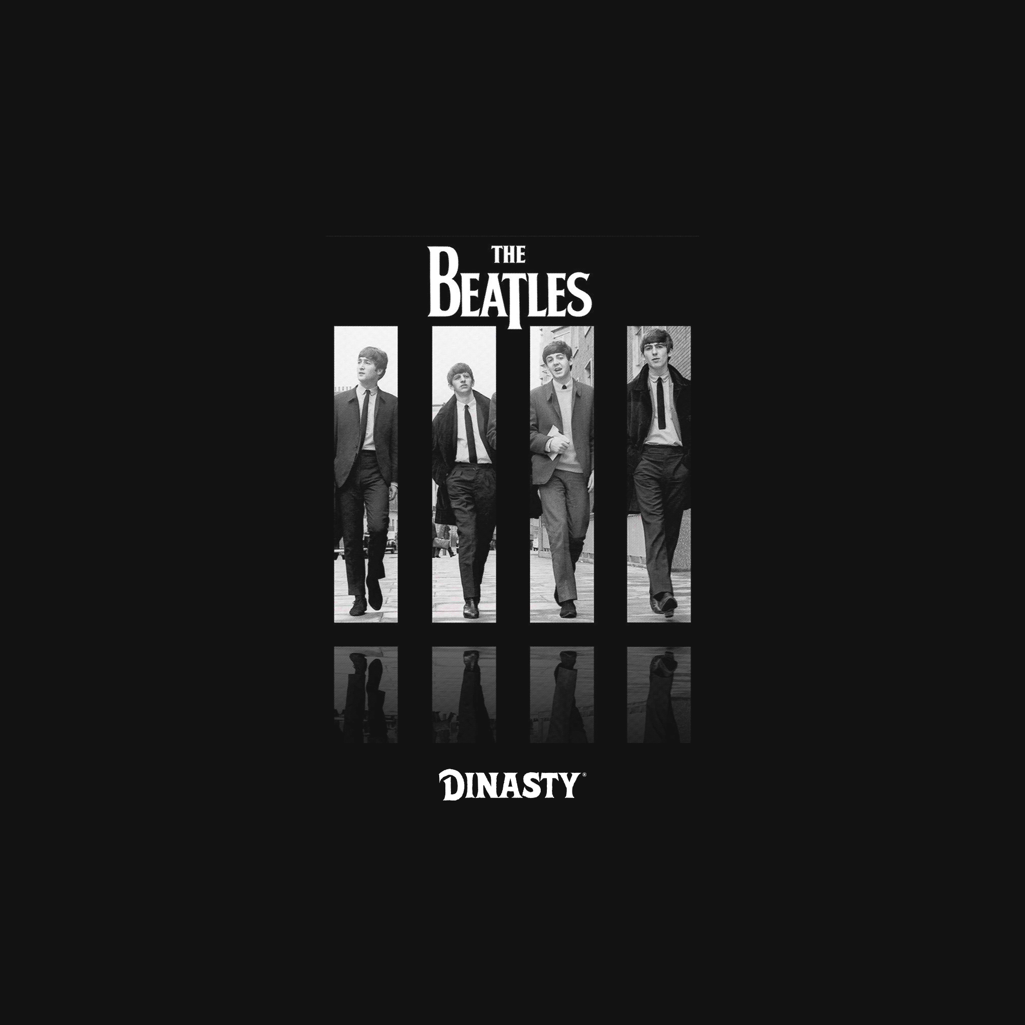 Playera Casual Oversize Cuello Redondo The Beatles