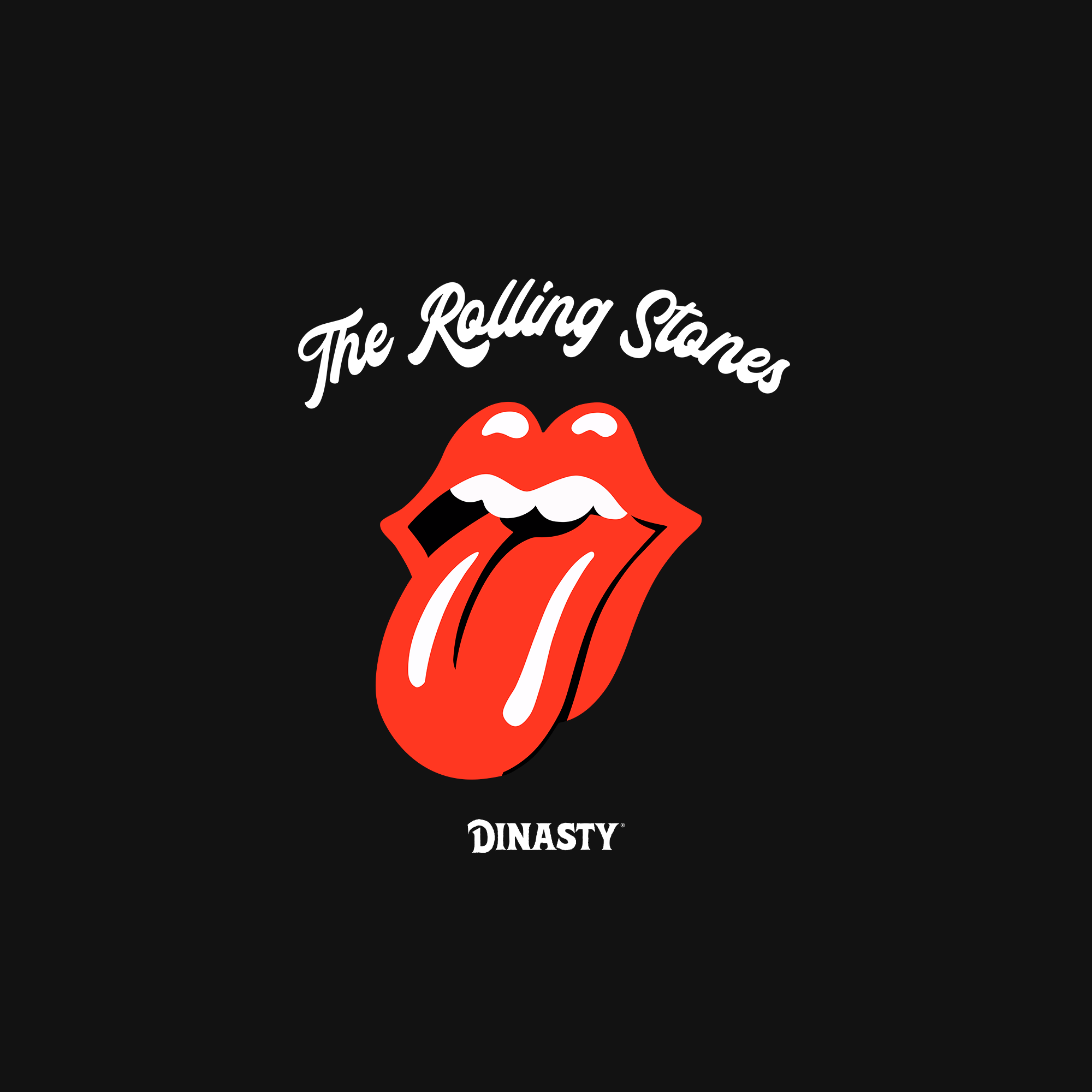 Playera Casual Oversize Cuello Redondo The Rolling Stones