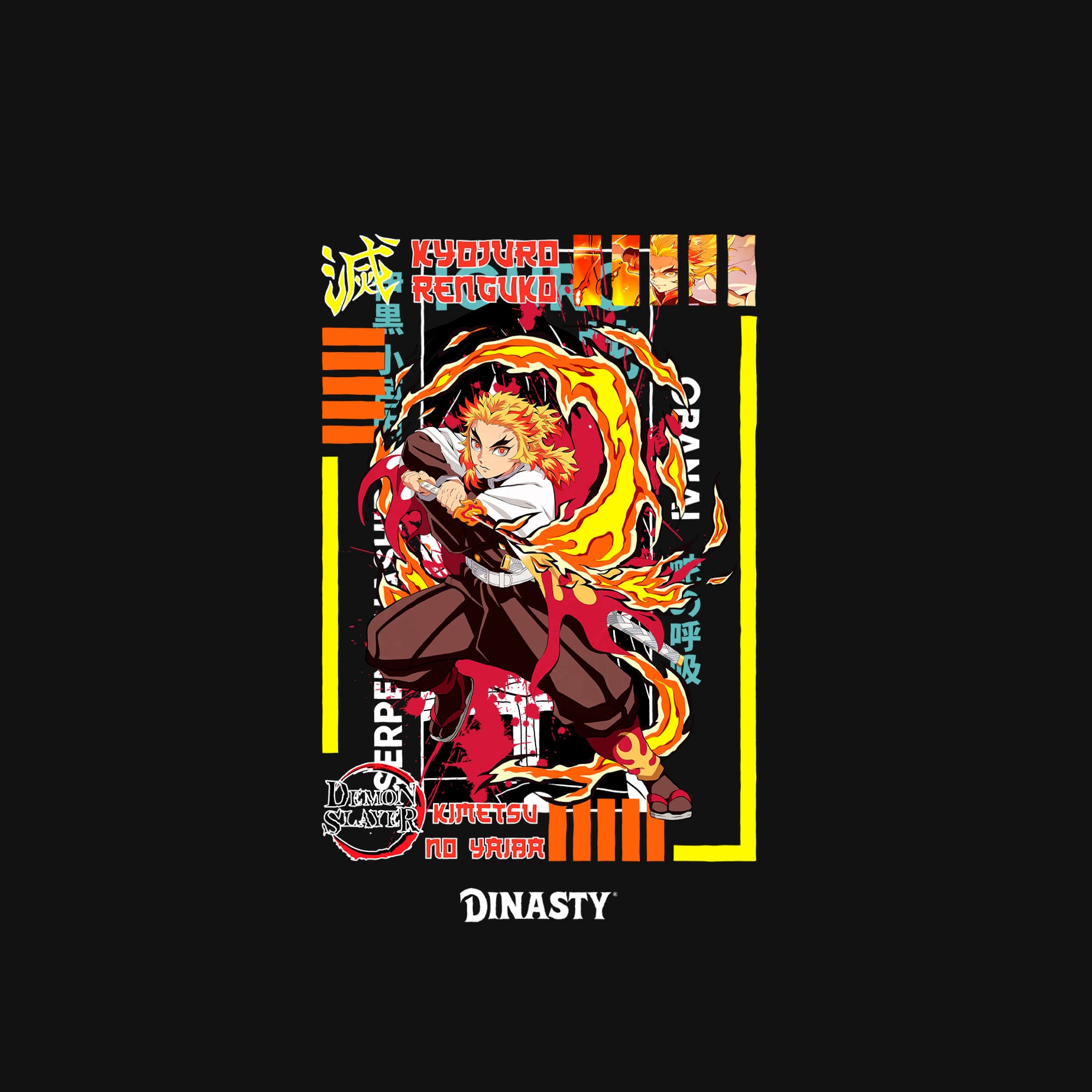 Playera Demon Kyojuro Rengoku