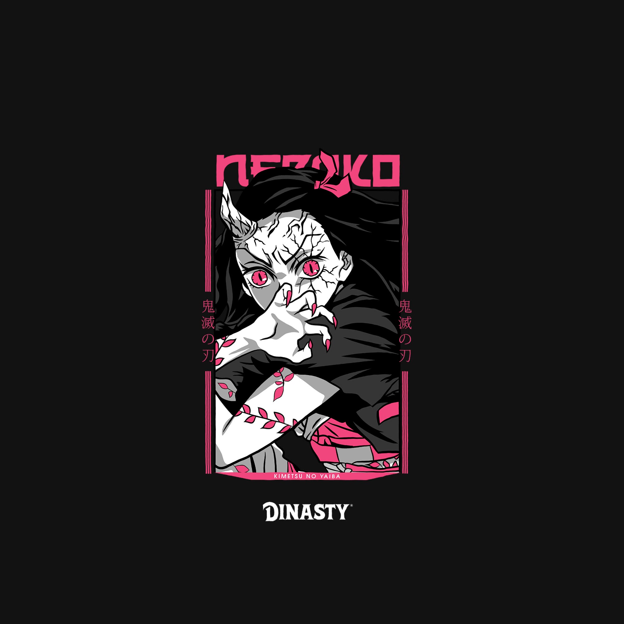 Playera Drop Demon Slayer Nezuko demoníaco 
