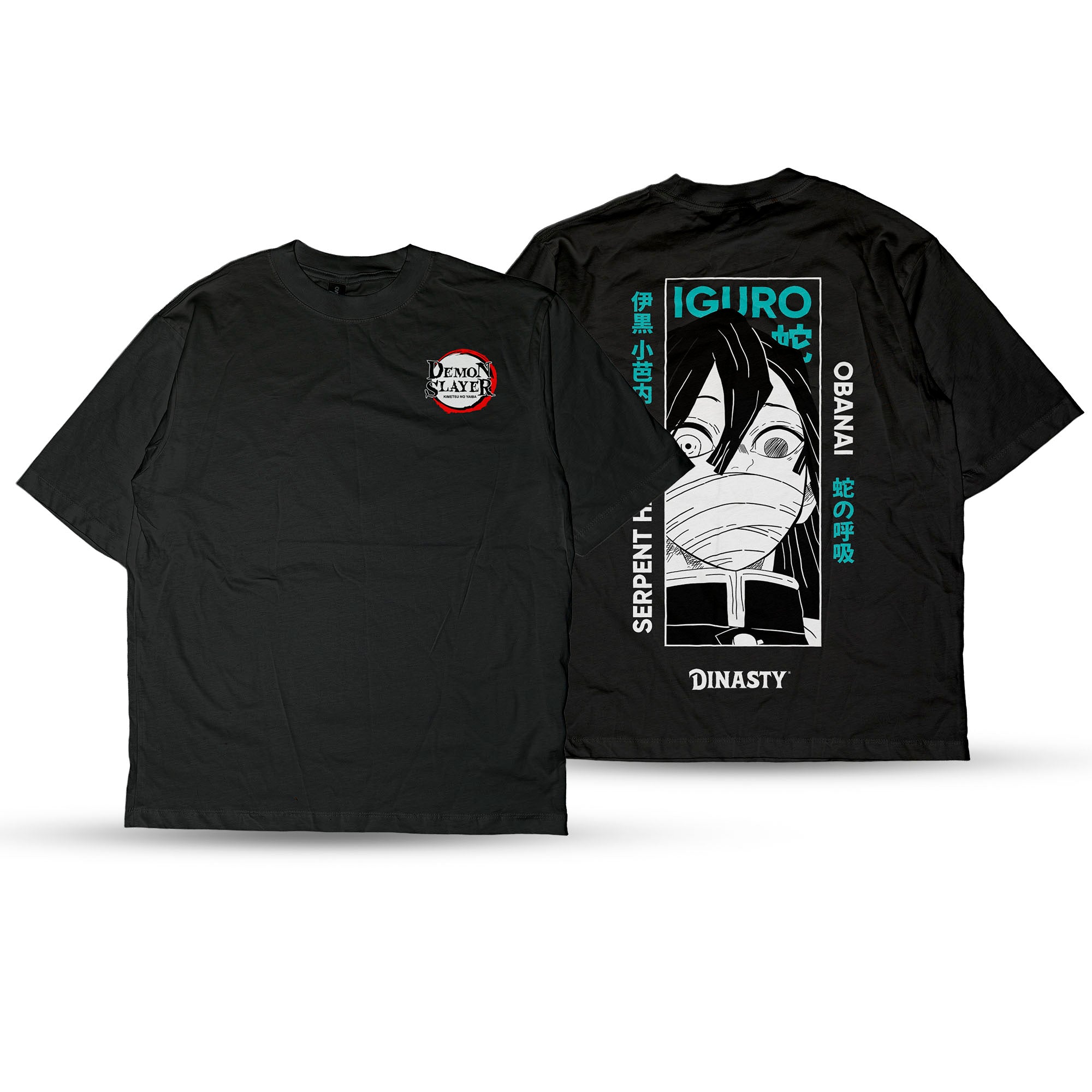 Playera Drop Demon Iguro Obanai