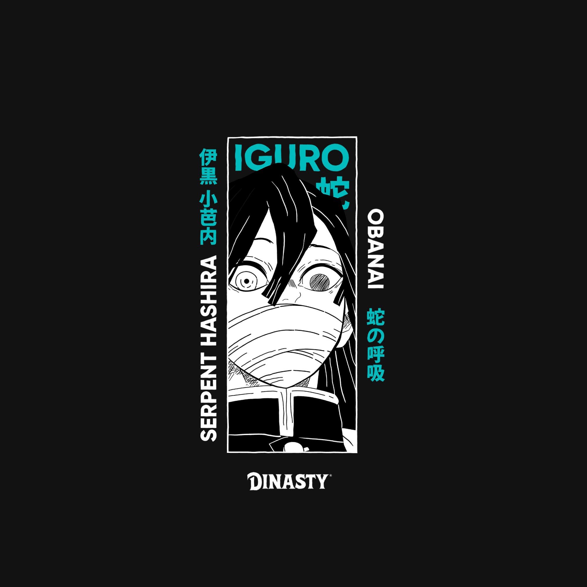 Playera Drop Demon Iguro Obanai