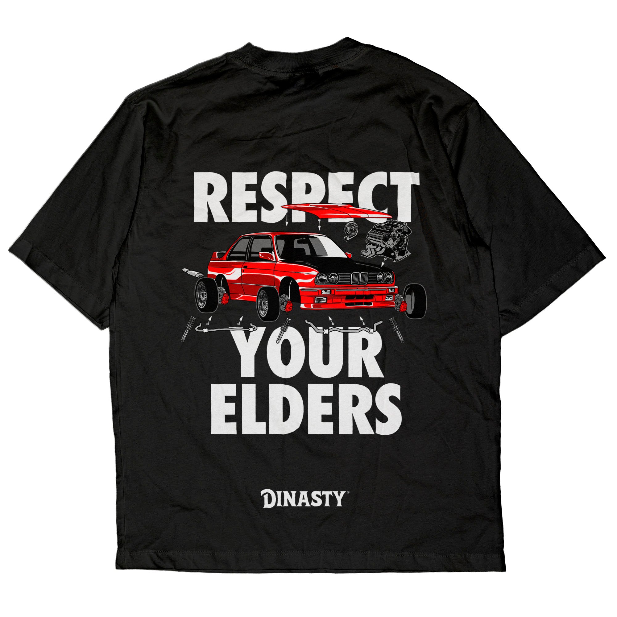 Playera Fan Autos Respect Your Elders